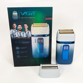 Електробритва-шейвер VGR V-362 чоловіча професійна для сухого гоління з тримером. Колір: білий. Зображення №11