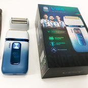 Електробритва-шейвер VGR V-362 чоловіча професійна для сухого гоління з тримером. Колір: білий. Зображення №12