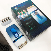 Електробритва-шейвер VGR V-362 чоловіча професійна для сухого гоління з тримером. Колір: білий. Зображення №15