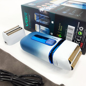 Електробритва-шейвер VGR V-362 чоловіча професійна для сухого гоління з тримером. Колір: білий. Зображення №17