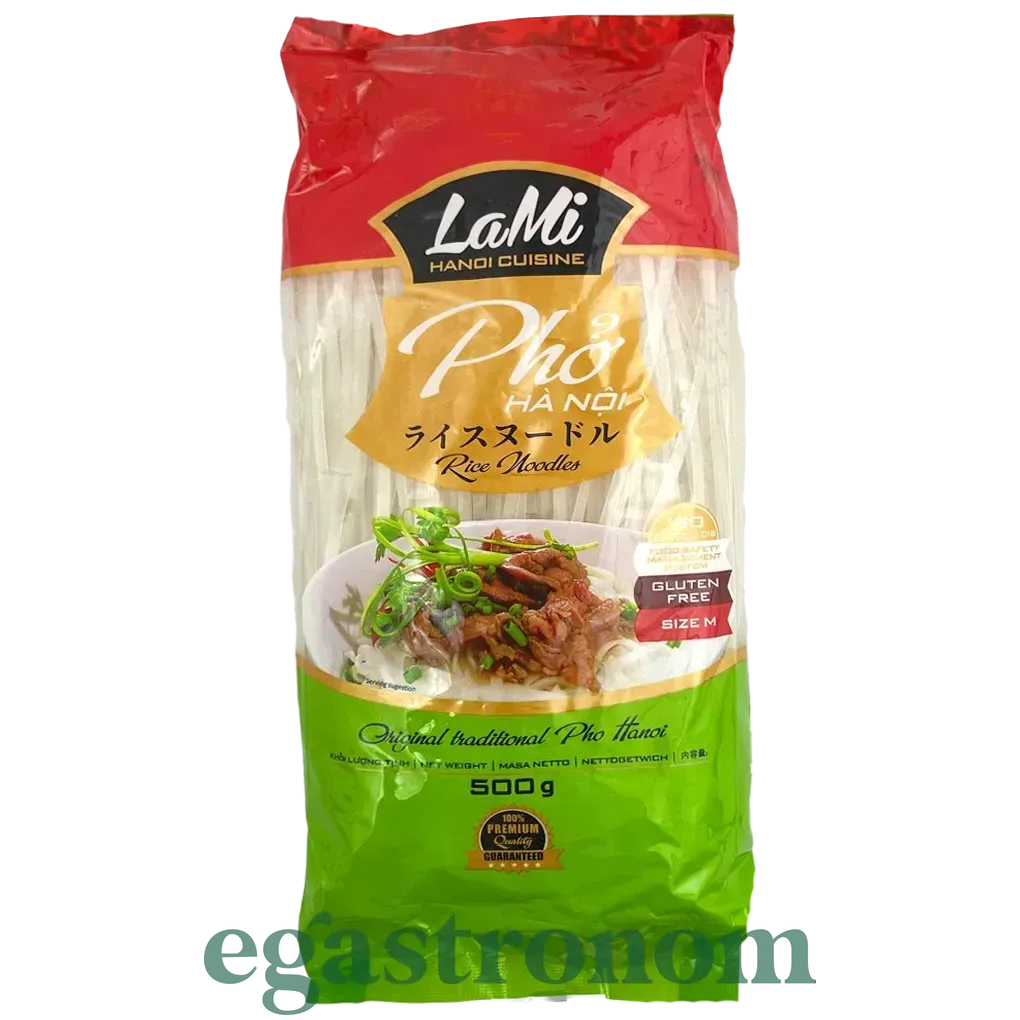 Макарони рисові 4мм ЛаМі LaMi 500g 20шт/ящ Макарони рисові 4мм ЛаМі LaMi 500g 20шт/ящ