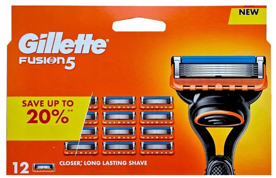 Змінні картриджі для гоління Gillette Fusion5 12 шт Змінні картриджі для гоління Gillette Fusion5 12 шт