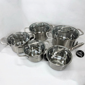 Набір посуду 10 предметів ASTRA A-2310, набір каструль для електроплити, збірний набір каструль. Зображення №2