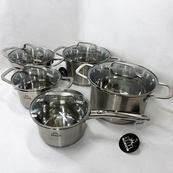 Набір посуду 10 предметів ASTRA A-2310, набір каструль для електроплити, збірний набір каструль. Зображення №9