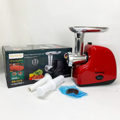 Мясорубка электрическая Rainberg RB-2319 с системой реверса насадка куббе 3000Вт Red. Изображение №7 Мясорубка электрическая Rainberg RB-2319 с системой реверса насадка куббе 3000Вт Red. Изображение №7