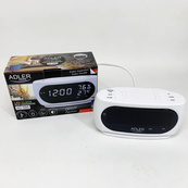 Настільний годинник-будильник Adler AD 1186 White. Зображення №5