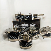 Набір посуду Edenberg EB-4055 з капсульним дном нержавіюча сталь 12 предметів. Зображення №9 Набір посуду Edenberg EB-4055 з капсульним дном нержавіюча сталь 12 предметів. Зображення №9