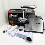 Електрична м'ясорубка Domotec MS-2027 4500 Вт з насадкою для томатів, ковбас та терками. Зображення №4