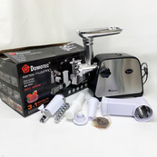 Електрична м'ясорубка Domotec MS-2027 4500 Вт з насадкою для томатів, ковбас та терками. Зображення №7