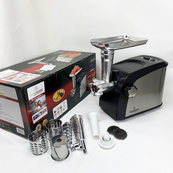 Електром'ясорубка Crownberg CB-4216 3200Вт м'ясорубка соковитискач з терками для овочів та реверсом. Зображення №3