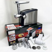 Електром'ясорубка Crownberg CB-4216 3200Вт м'ясорубка соковитискач з терками для овочів та реверсом. Зображення №4