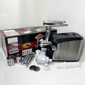 Електром'ясорубка Crownberg CB-4216 3200Вт м'ясорубка соковитискач з терками для овочів та реверсом. Зображення №6