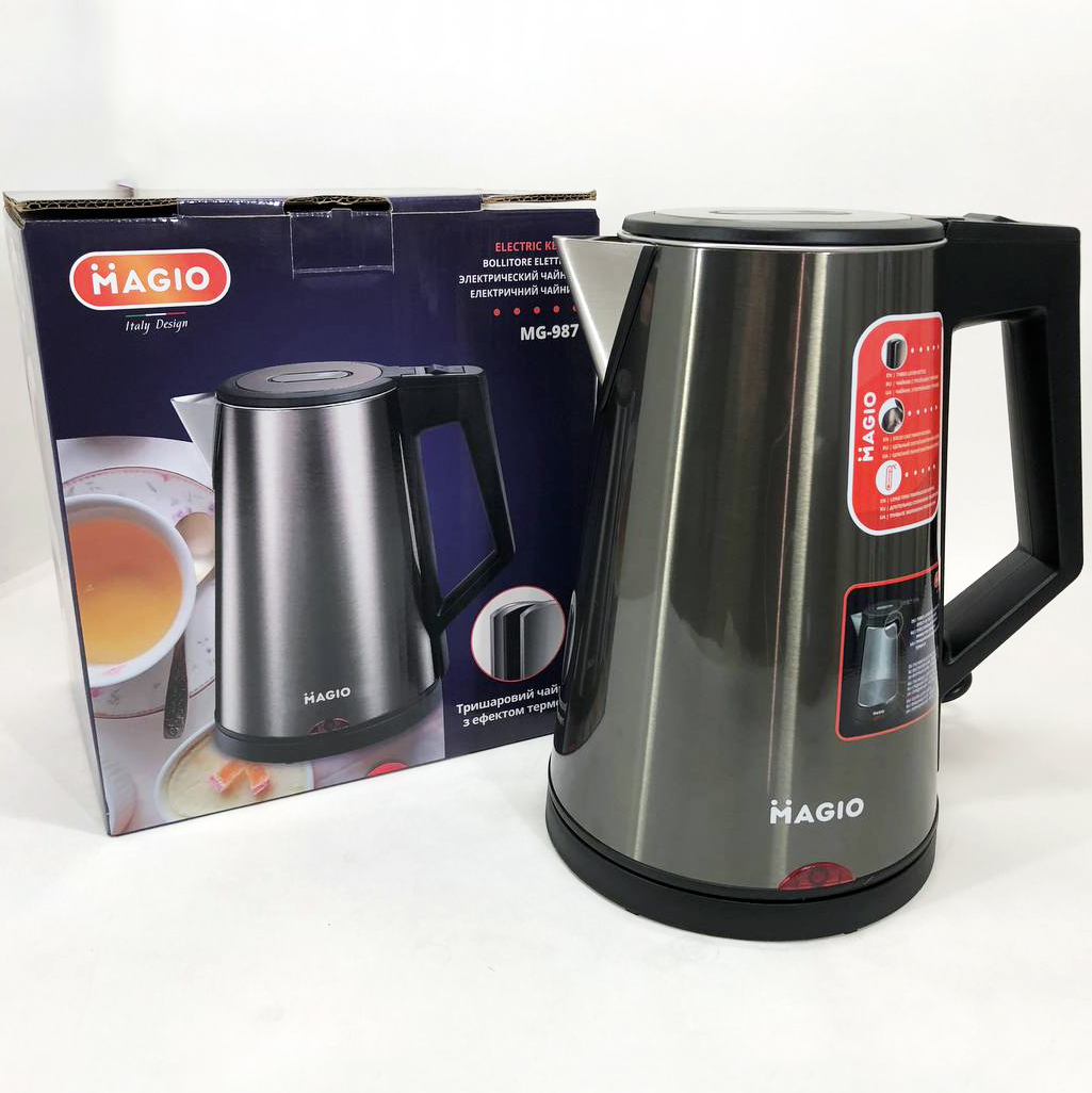 Электрочайник MAGIO MG-987, электронный чайник, чайник дисковый, стильный электрический чайник Электрочайник MAGIO MG-987, электронный чайник, чайник дисковый, стильный электрический чайник