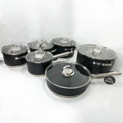 Набір посуду 12 предметів ASTRA A-2512, набір посуду для електричних плит, збірний набір каструль. Зображення №3