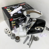 М'ясорубка електрична DOMOTEC MS-2025 3 в 1 4800 Вт із соковижималкою, терками, шатківниками та реверсом. Зображення №5