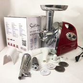 Електром'ясорубка Suntera SMG-5420R 1800 Вт, електром'ясорубка соковитискач для томатів, м'ясорубка для дому. Зображення №8