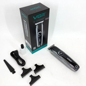 Машинка для стрижки VGR V-168 бездротова з комплектом насадок, Електробритва для голови. Зображення №7