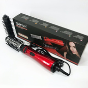 Фен щітка для сушіння волосся, що обертається Gemei GM-4829, Стайлер для укладання, браш повітряний, плойка гребінець. Зображення №11