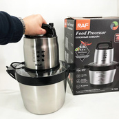 Кухонный блендер-измельчитель RAF R.7008 6 л 1600 Вт, Мощный измельчитель с чашей нержавеющая сталь. Изображение №9 Кухонный блендер-измельчитель RAF R.7008 6 л 1600 Вт, Мощный измельчитель с чашей нержавеющая сталь. Изображение №9
