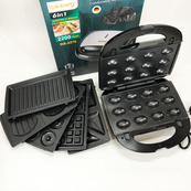 Мультимейкер бутербродница 6 в 1 Rainberg RB-2276 съемные формы с антипригарным покрытием 2200 Вт. Изображение №10 Мультимейкер бутербродница 6 в 1 Rainberg RB-2276 съемные формы с антипригарным покрытием 2200 Вт. Изображение №10