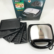 Мультимейкер бутербродница 6 в 1 Rainberg RB-2276 съемные формы с антипригарным покрытием 2200 Вт. Изображение №13 Мультимейкер бутербродница 6 в 1 Rainberg RB-2276 съемные формы с антипригарным покрытием 2200 Вт. Изображение №13