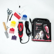 Машинка Gemei GM-1023 для стрижки животных с 4 насадками для любого типа шерсти + ножницы и расческа-гребешок. Изображение №8