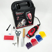 Машинка Gemei GM-1023 для стрижки животных с 4 насадками для любого типа шерсти + ножницы и расческа-гребешок. Изображение №17