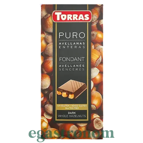 Шоколад чорний з фундуком Торрас Torras dark avellanas 200g 18шт/ящ Шоколад чорний з фундуком Торрас Torras dark avellanas 200g 18шт/ящ
