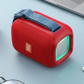 Портативна Bluetooth колонка TG339 5W з RGB підсвічуванням, Гучна блютуз колонка. Колір: червоний. Зображення №3