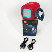 Портативна Bluetooth колонка TG339 5W з RGB підсвічуванням, Гучна блютуз колонка. Колір: червоний. Зображення №5