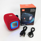 Портативна Bluetooth колонка TG339 5W з RGB підсвічуванням, Гучна блютуз колонка. Колір: червоний. Зображення №7