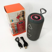 Bluetooth колонка портативная TG656 FM-радио, Громкая блютуз колонка, Колонка для вечеринки. Цвет: серый. Изображение №2
