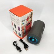 Bluetooth колонка портативная TG656 FM-радио, Громкая блютуз колонка, Колонка для вечеринки. Цвет: серый. Изображение №7