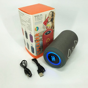 Bluetooth колонка портативная TG656 FM-радио, Громкая блютуз колонка, Колонка для вечеринки. Цвет: серый. Изображение №8