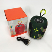 Портативна Bluetooth колонка TG658 8W з RGB підсвічуванням, Гучна блютуз колонка. Колір: камуфляж. Зображення №6