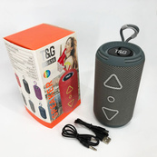 Bluetooth колонка портативная TG656 FM-радио, Громкая блютуз колонка, Колонка для вечеринки. Цвет: серый. Изображение №12