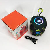 Портативна Bluetooth колонка TG658 8W з RGB підсвічуванням, Гучна блютуз колонка. Колір: камуфляж. Зображення №11