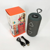 Bluetooth колонка портативная TG656 FM-радио, Громкая блютуз колонка, Колонка для вечеринки. Цвет: серый. Изображение №16