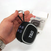 Портативна Bluetooth-колонка TG659 з ремінцем, Bluetooth колонка для вулиці. Колір: чорний. Зображення №2