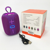 Портативная Bluetooth колонка TG658 8W с RGB подсветкой беспроводная портативная мощная. Цвет: фиолетовый. Изображение №4