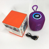 Портативная Bluetooth колонка TG658 8W с RGB подсветкой беспроводная портативная мощная. Цвет: фиолетовый. Изображение №5