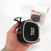 Портативна Bluetooth-колонка TG659 з ремінцем, Bluetooth колонка для вулиці. Колір: чорний. Зображення №7
