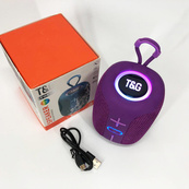 Портативная Bluetooth колонка TG658 8W с RGB подсветкой беспроводная портативная мощная. Цвет: фиолетовый. Изображение №6