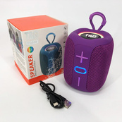 Портативная Bluetooth колонка TG658 8W с RGB подсветкой беспроводная портативная мощная. Цвет: фиолетовый. Изображение №7