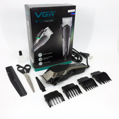 Машинка для стрижки VGR V-130 проводная профессиональная с насадками для окантовки триммер для волос. Изображение №6 Машинка для стрижки VGR V-130 проводная профессиональная с насадками для окантовки триммер для волос. Изображение №6