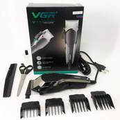 Машинка для стрижки VGR V-130 проводная профессиональная с насадками для окантовки триммер для волос. Изображение №9 Машинка для стрижки VGR V-130 проводная профессиональная с насадками для окантовки триммер для волос. Изображение №9