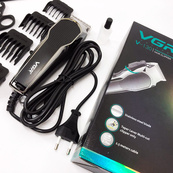 Машинка для стрижки VGR V-130 проводная профессиональная с насадками для окантовки триммер для волос. Изображение №17 Машинка для стрижки VGR V-130 проводная профессиональная с насадками для окантовки триммер для волос. Изображение №17