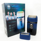 Електробритва-шейвер VGR V-362 чоловіча професійна для сухого гоління з тримером. Колір: синій. Зображення №11
