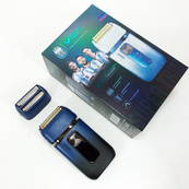 Електробритва-шейвер VGR V-362 чоловіча професійна для сухого гоління з тримером. Колір: синій. Зображення №14