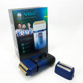 Електробритва-шейвер VGR V-362 чоловіча професійна для сухого гоління з тримером. Колір: синій. Зображення №16